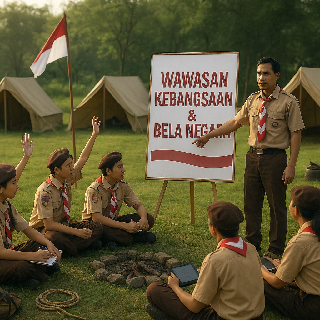 Kegiatan Kemah Pramuka Wajib Diisi Materi Wawasan Kebangsaan...