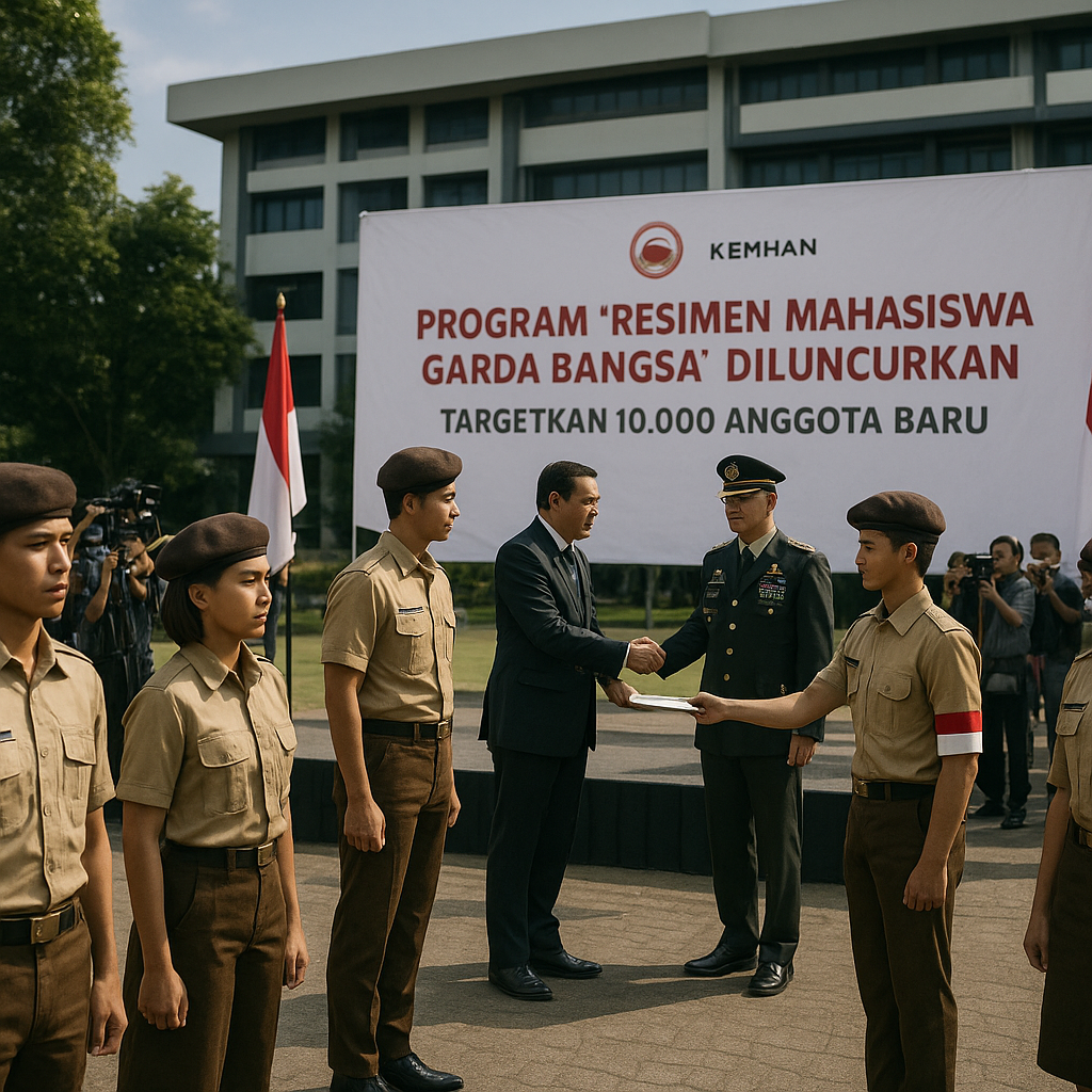 Program 'Resimen Mahasiswa Garda Bangsa' Diluncurkan, Target...