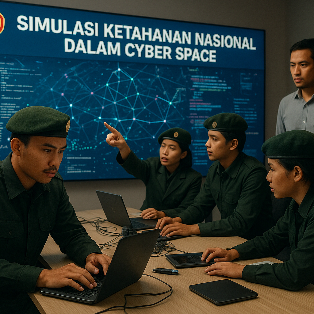 Resimen Mahasiswa Seluruh Indonesia Gelar Simulasi 'Ketahana...