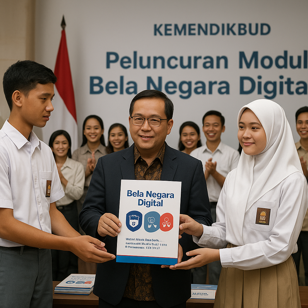 Kemendikbud Rilis Modul 'Bela Negara Digital' untuk SMA/SMK...