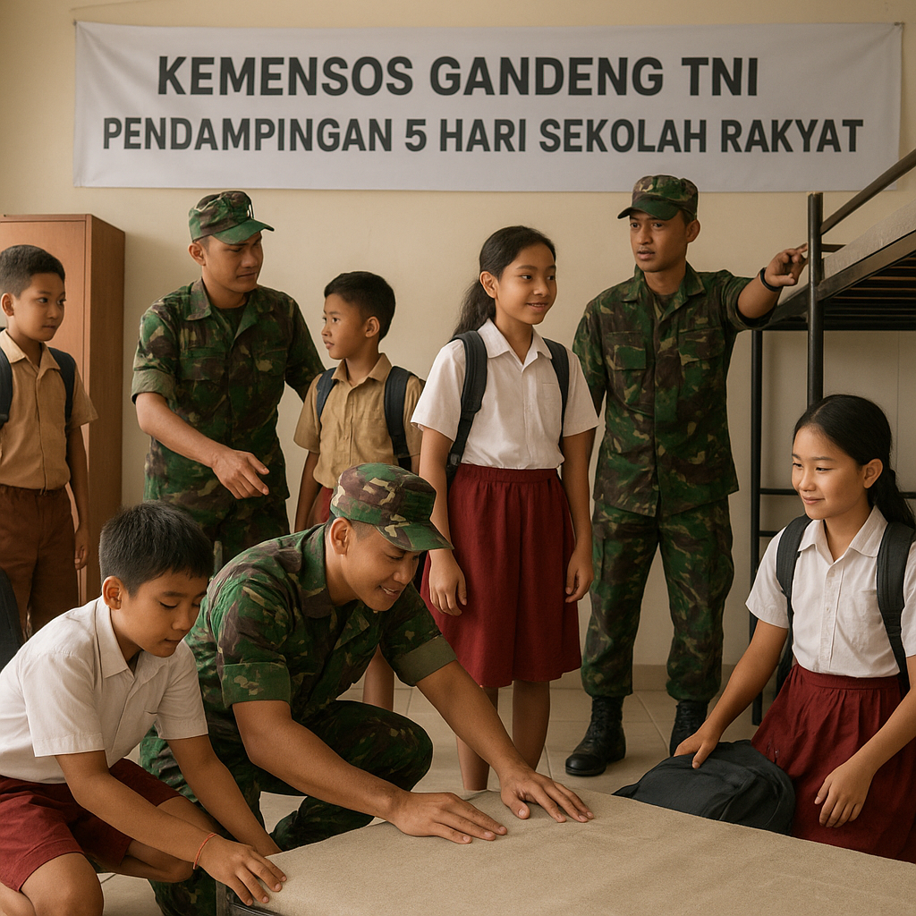 Kemensos Gandeng TNI, 1.000 Taruna Akmil Siap Dampingi Siswa...
