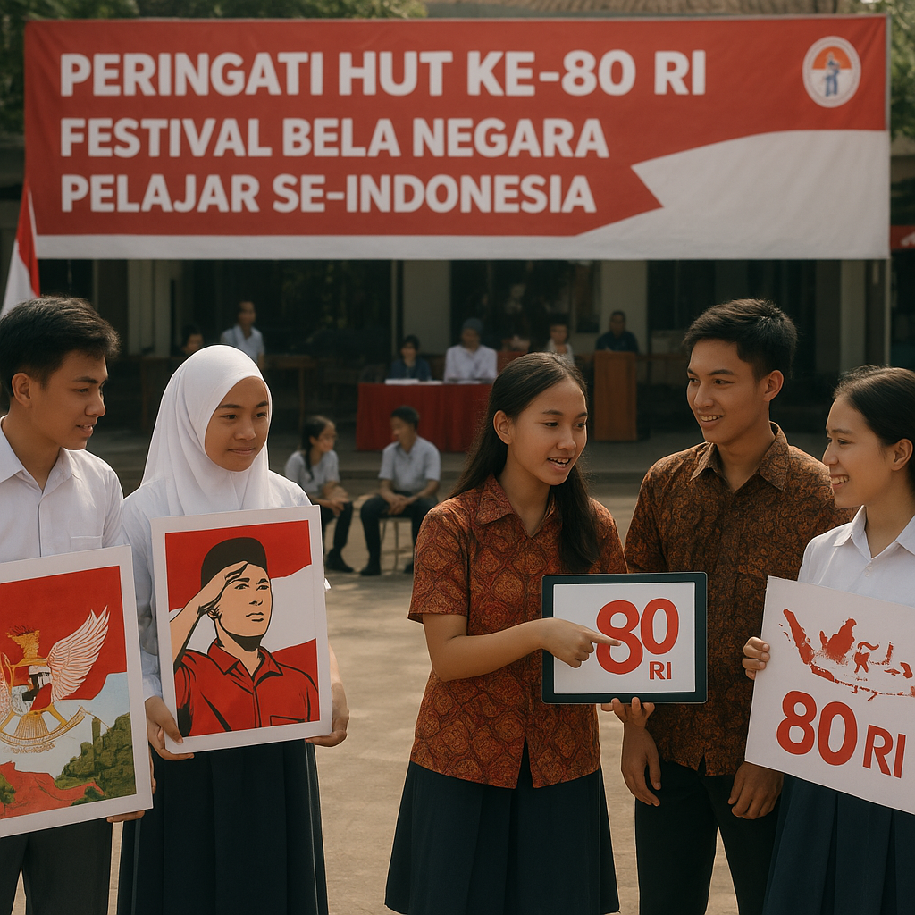 Peringati HUT ke-80 RI, Kemenpora Gelar Festival Bela Negara...