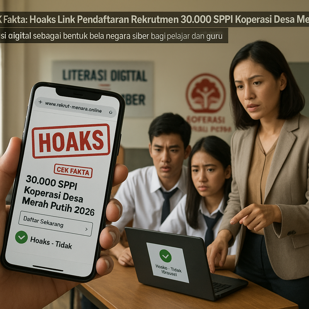 Cek Fakta: Hoaks Link Pendaftaran Rekrutmen 30.000 SPPI Kope...