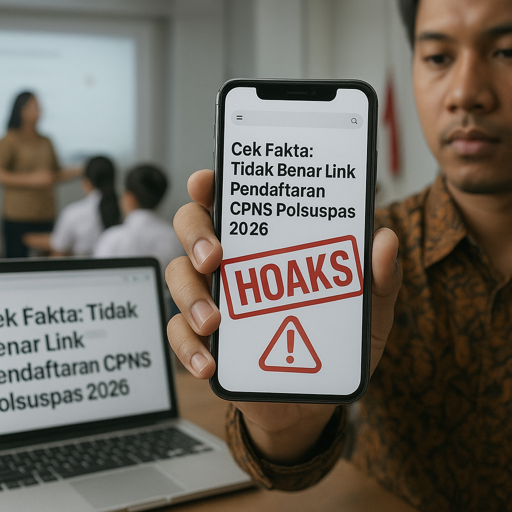 Cek Fakta: Tidak Benar Link Pendaftaran CPNS Polsuspas 2026