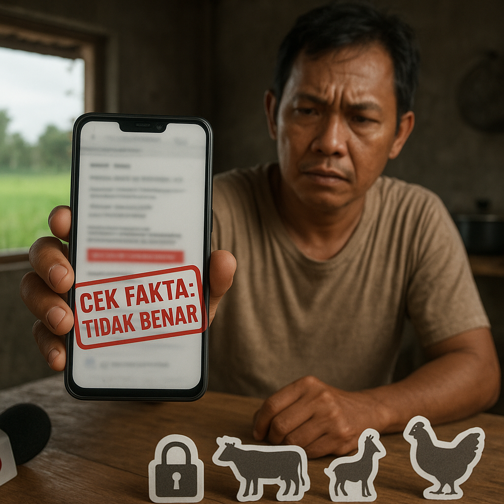 Cek Fakta: Tidak Benar Link Pendaftaran Bantuan Sapi, Kambin...
