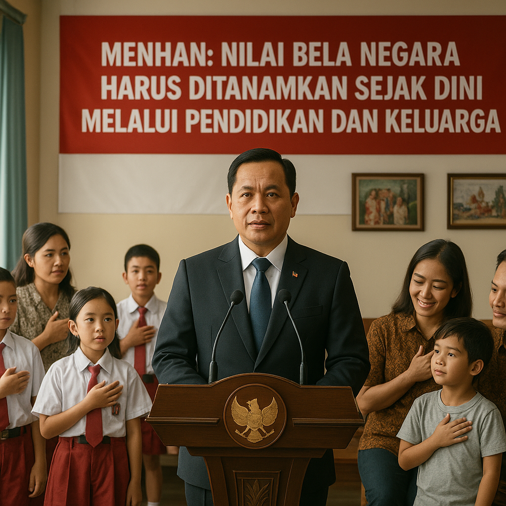 Menhan: Nilai Bela Negara Harus Ditanamkan Sejak Dini Melalu...