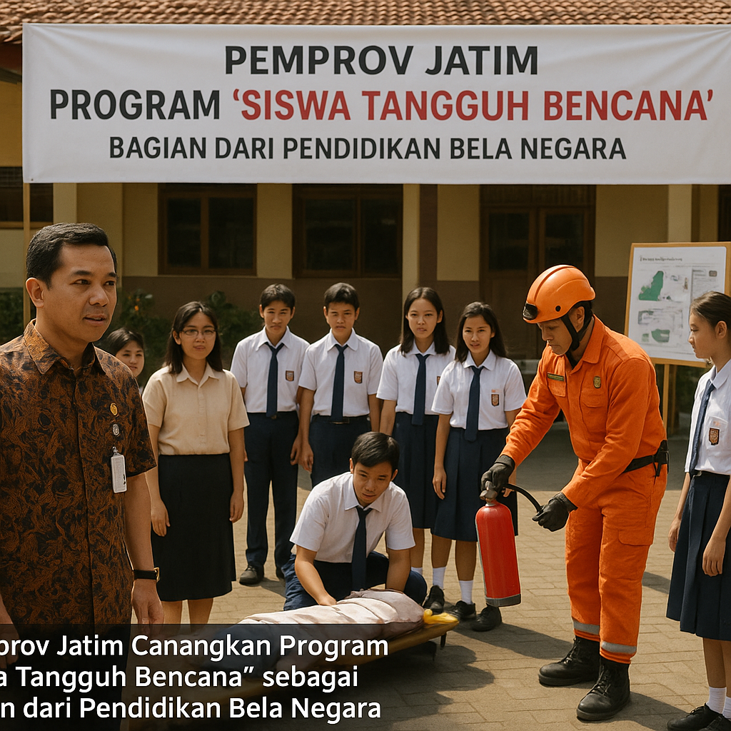 Pemprov Jatim Canangkan Program 'Siswa Tangguh Bencana' seba...