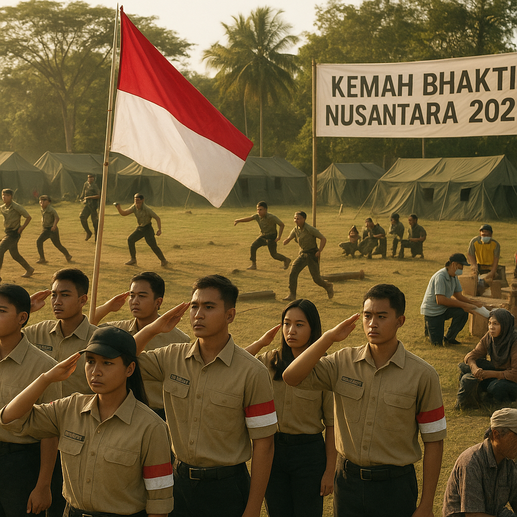 Resimen Mahasiswa Seluruh Indonesia Gelar Kemah Bhakti Nusan...