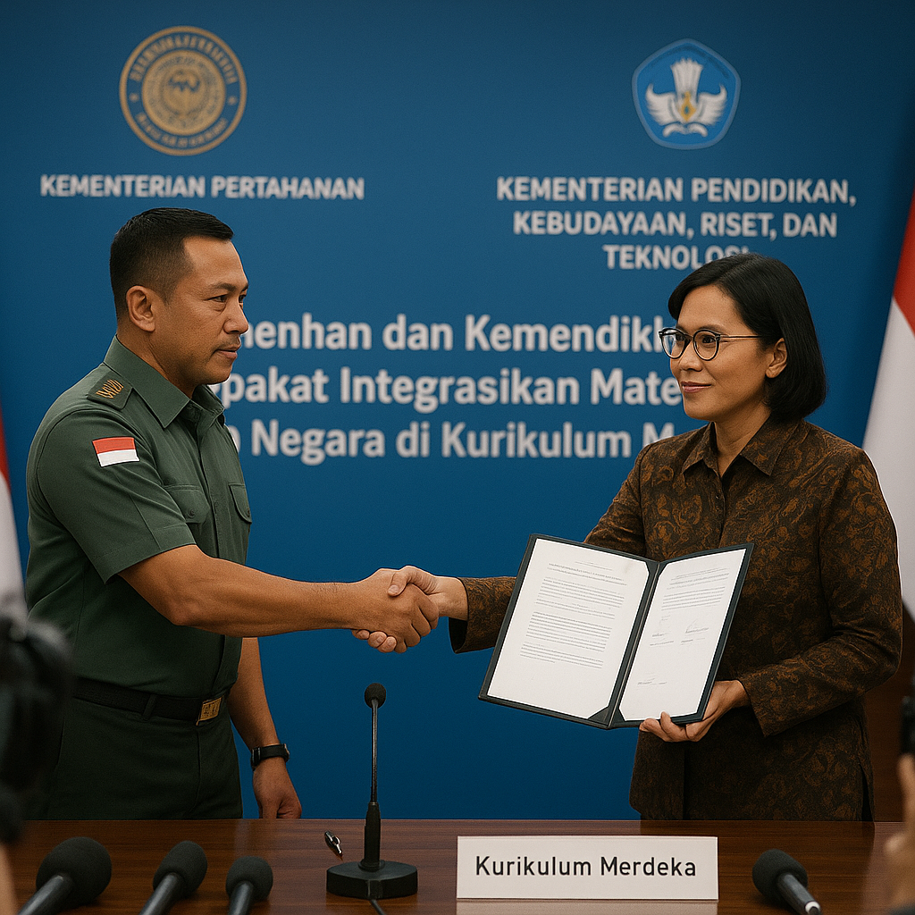 Kemenhan dan Kemendikbudristek Sepakat Integrasikan Materi B...