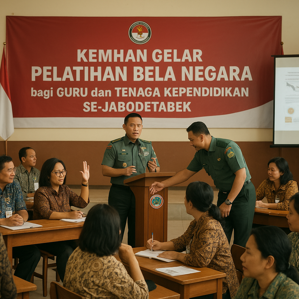 Kemhan Gelar Pelatihan Bela Negara bagi Guru dan Tenaga Kepe...