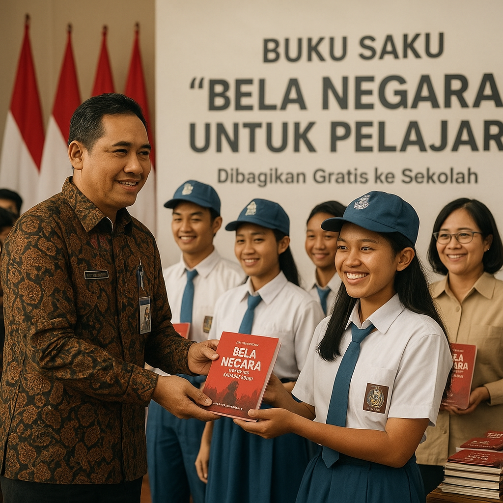 Buku Saku 'Bela Negara untuk Pelajar' Diluncurkan, Dibagikan...