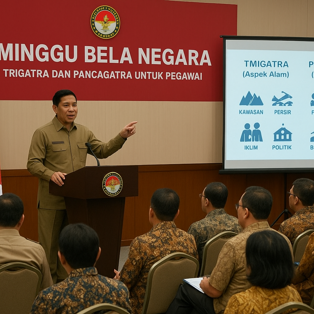 Kemhan Gelar Minggu Bela Negara: Materi Trigatra dan Pancaga...