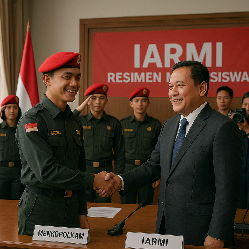 Bertemu Menkopolkam, IARMI Perjuangkan Penguatan Menwa sebag...