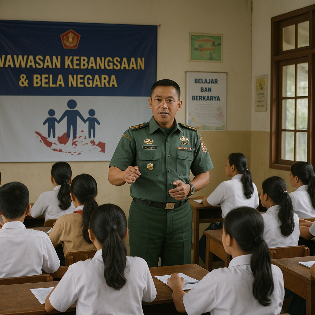 TNI Turun ke Sekolah di Bondowoso, Beri Pembekalan Wawasan K...