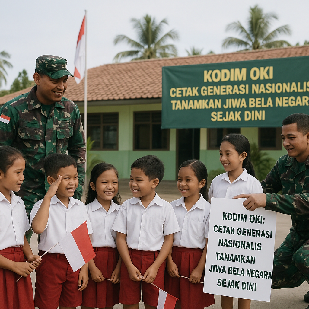 Kodim OKI Cetak Generasi Nasionalis, Tanamkan Jiwa Bela Nega...