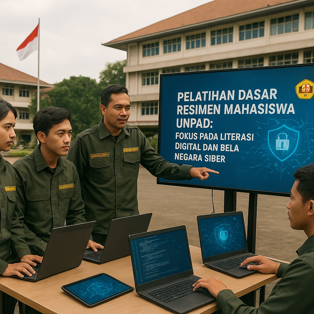 Pelatihan Dasar Resimen Mahasiswa Unpad Fokus pada Literasi...