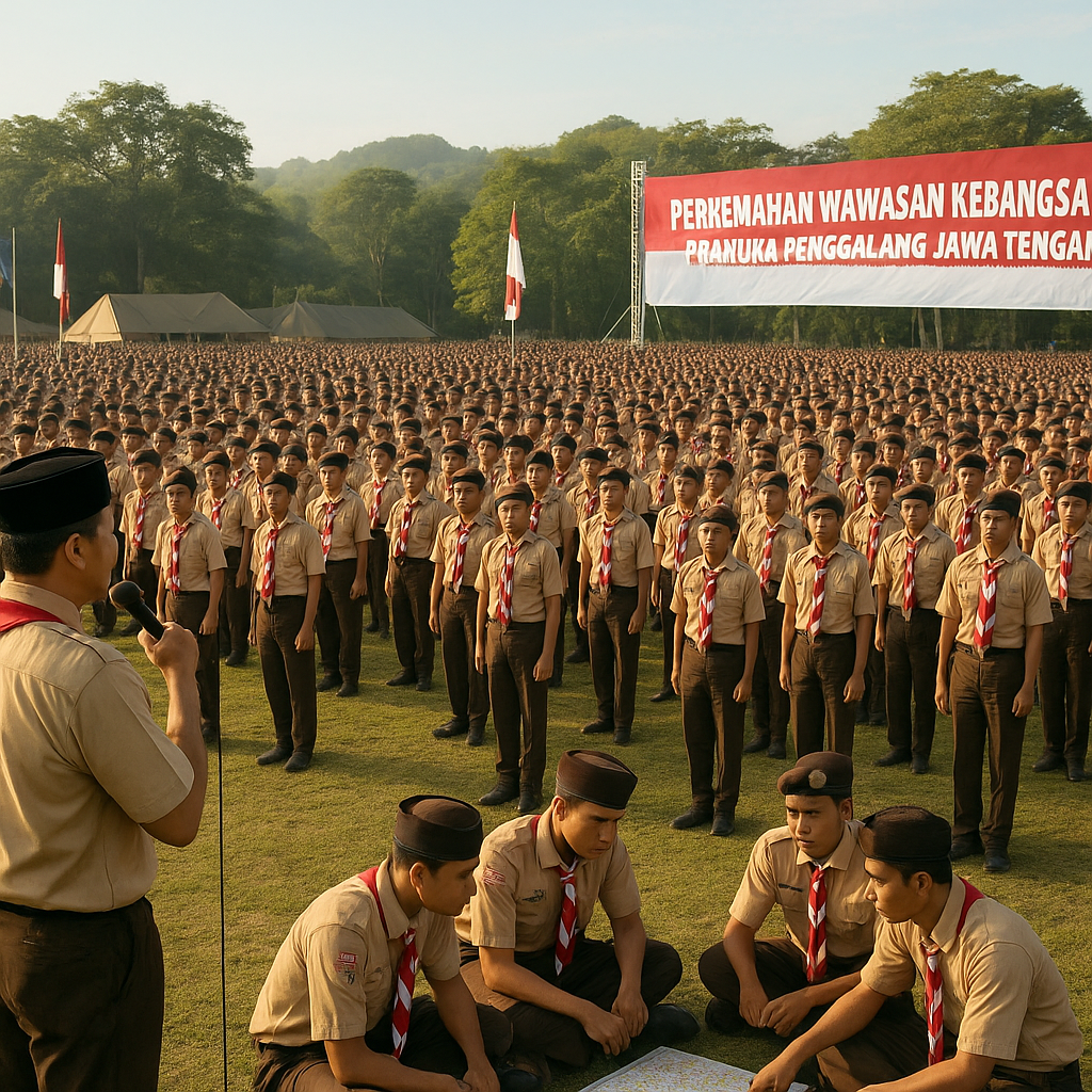 Pramuka Penggalang se-Jawa Tengah Ikuti Perkemahan Wawasan K...