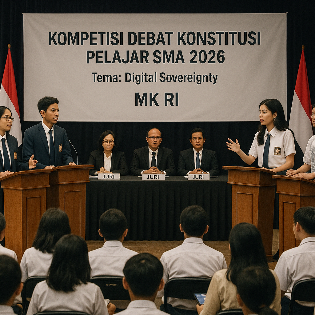 Kompetisi Debat Konstitusi Pelajar SMA 2026 Angkat Tema 'Dig...