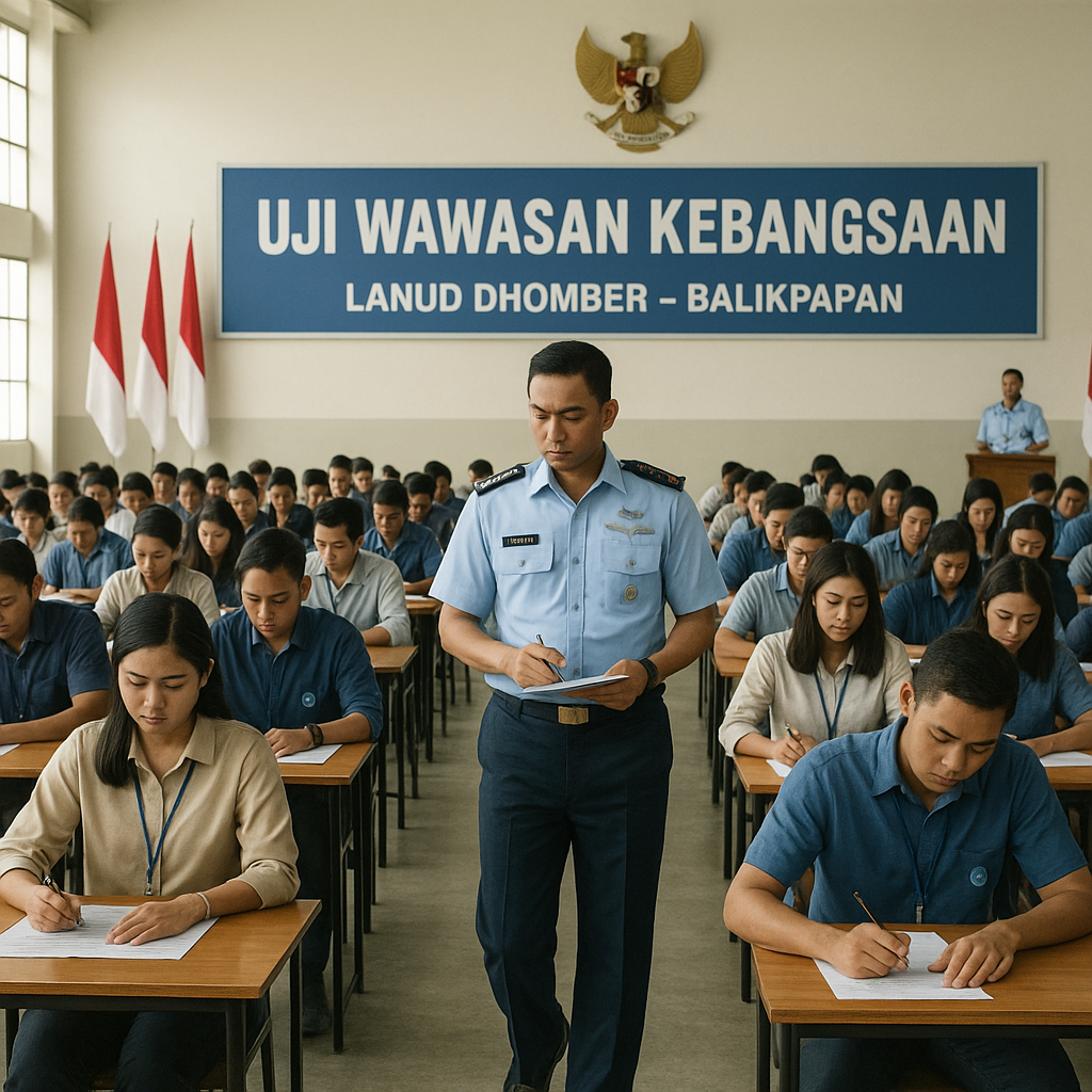 50 Calon Bintara PK TNI AU Ikuti Uji Wawasan Kebangsaan di L...