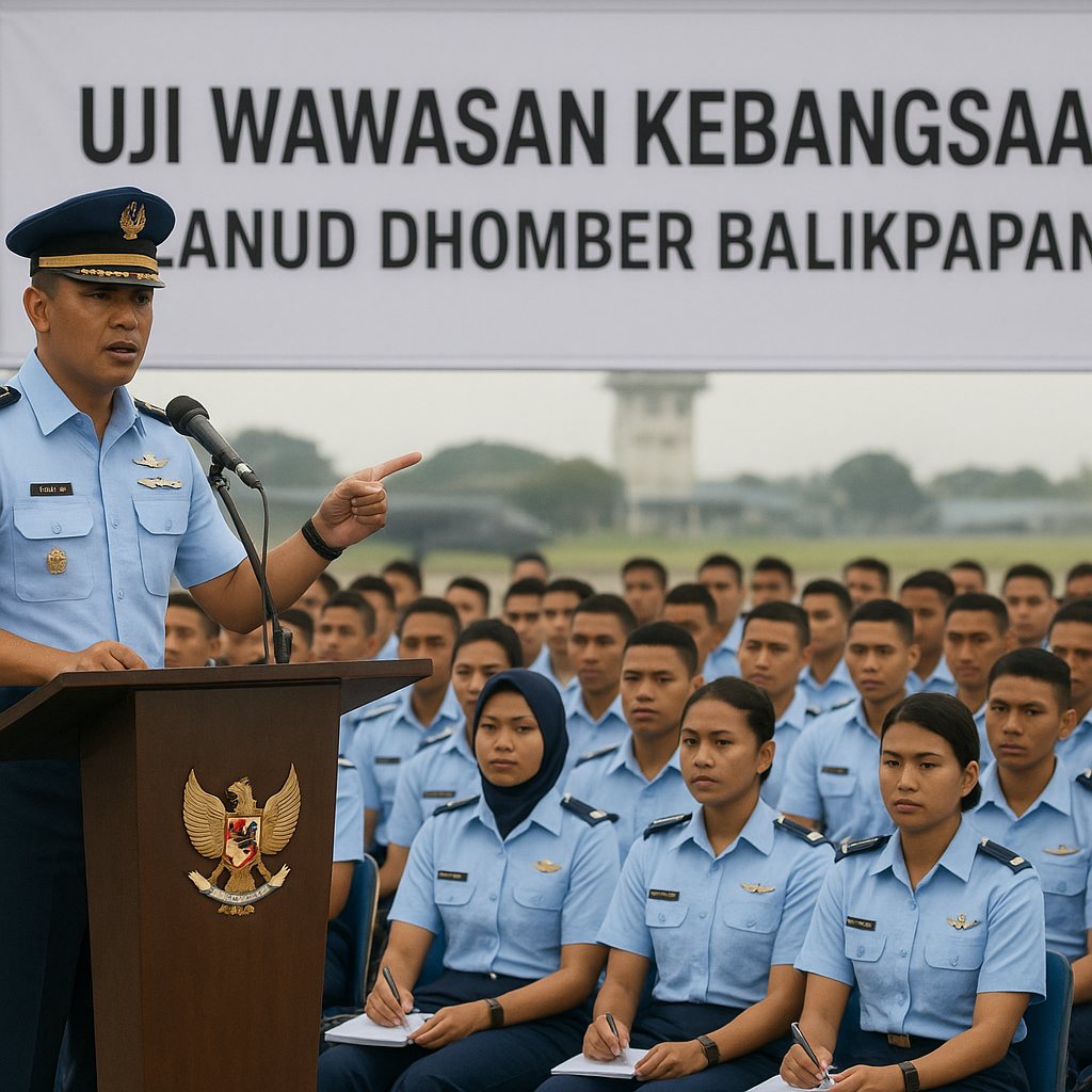 50 Calon Bintara PK TNI AU Ikuti Uji Wawasan Kebangsaan di L...