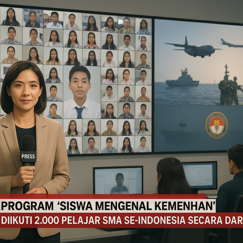Program 'Siswa Mengenal Kemenhan' Diikuti 2.000 Pelajar SMA...