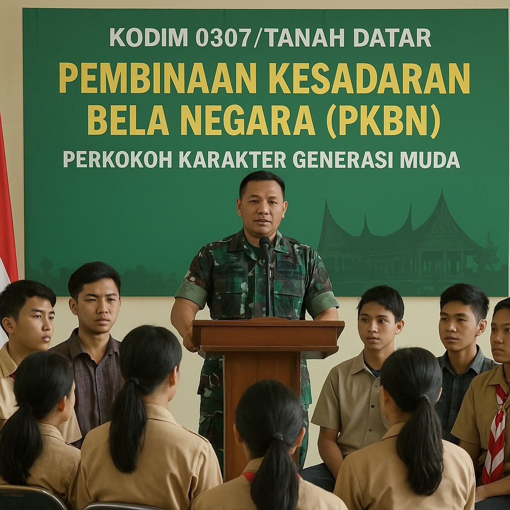 Kodim Tanah Datar Gelar Pembinaan Kesadaran Bela Negara, Per...