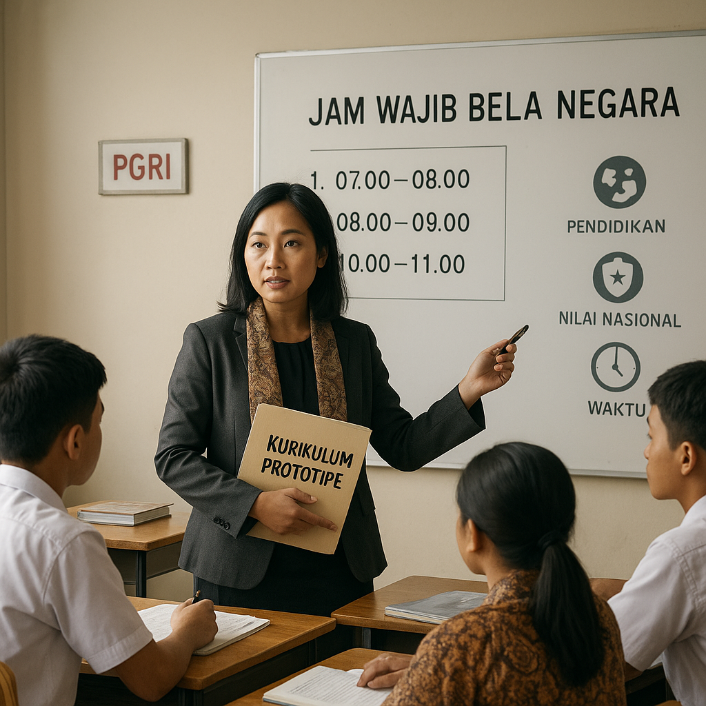 PGRI Pusat Usulkan 'Jam Wajib Bela Negara' dalam Struktur Ku...