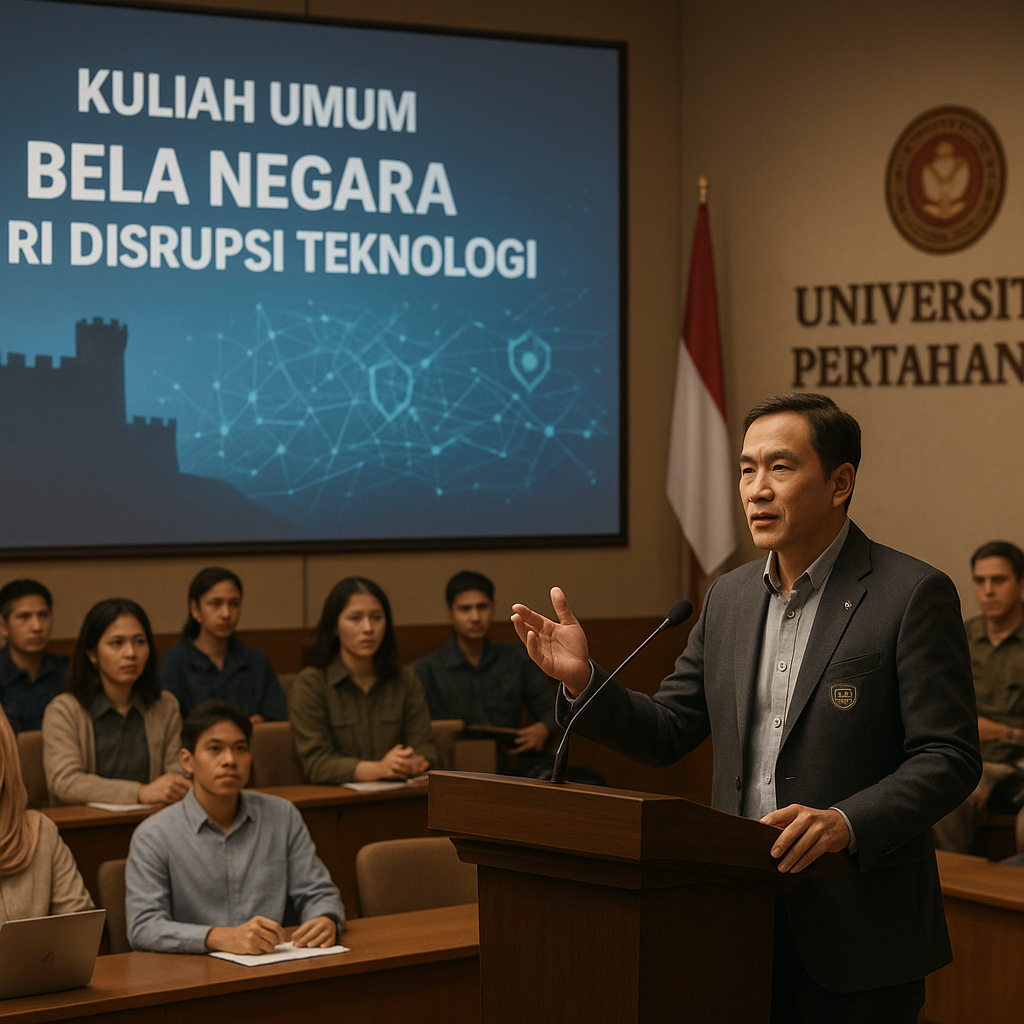 Univeritas Pertahanan Gelar Kuliah Umum 'Bela Negara di Era...