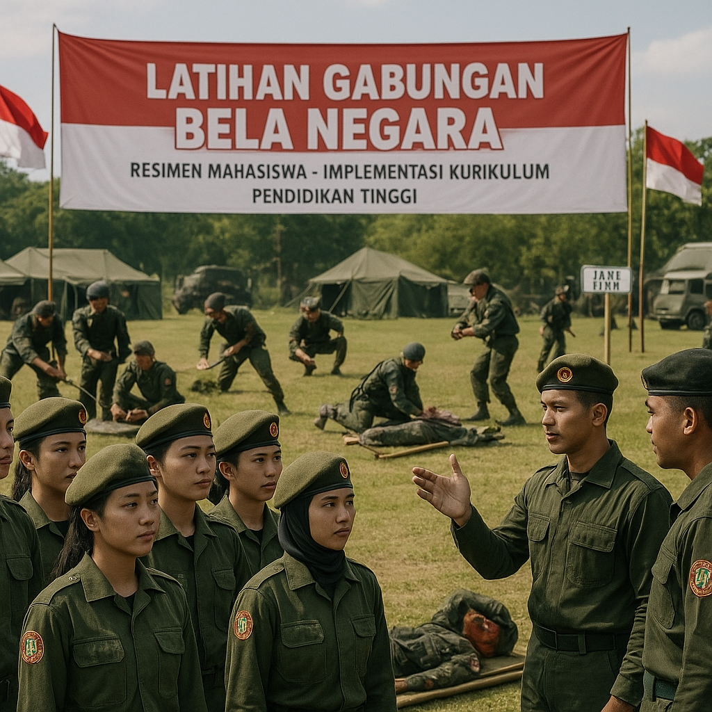 Resimen Mahasiswa Gelar Latihan Gabungan Bela Negara di Empa...