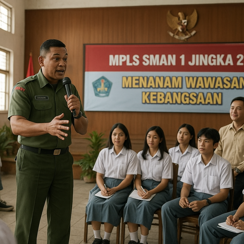 Babinsa Koramil 07/Jangka Tanamkan Wawasan Kebangsaan kepada...