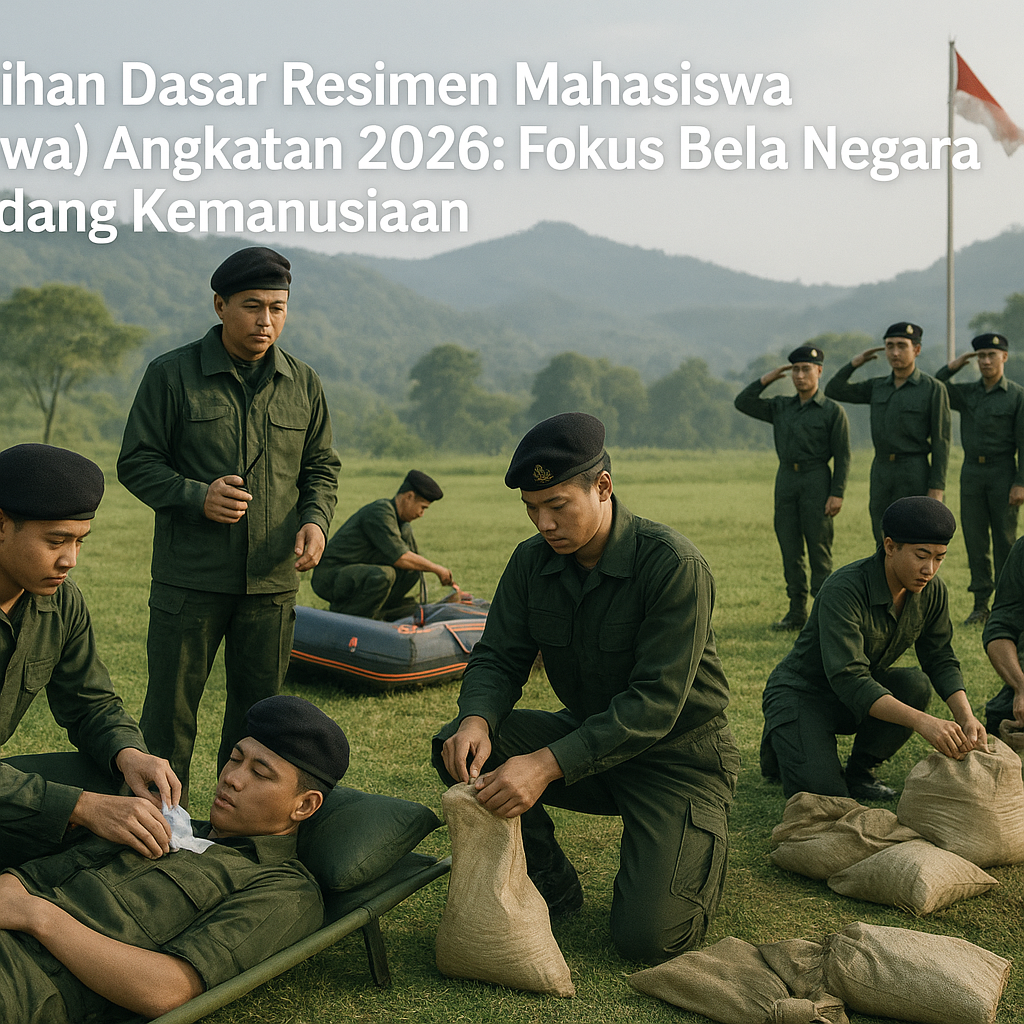 Pelatihan Dasar Resimen Mahasiswa (Menwa) Angkatan 2026 Foku...