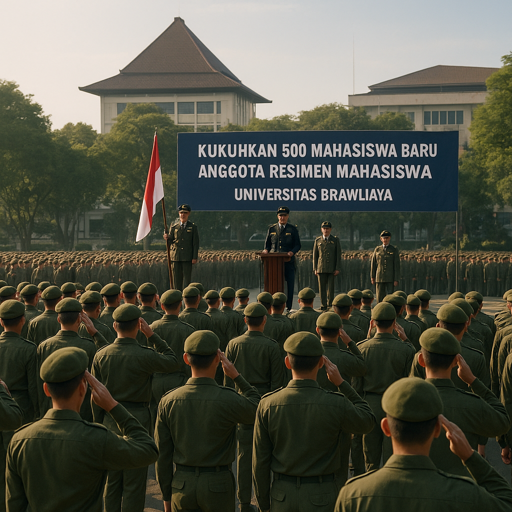 Universitas Brawijaya Kukuhkan 500 Mahasiswa Baru Anggota Re...