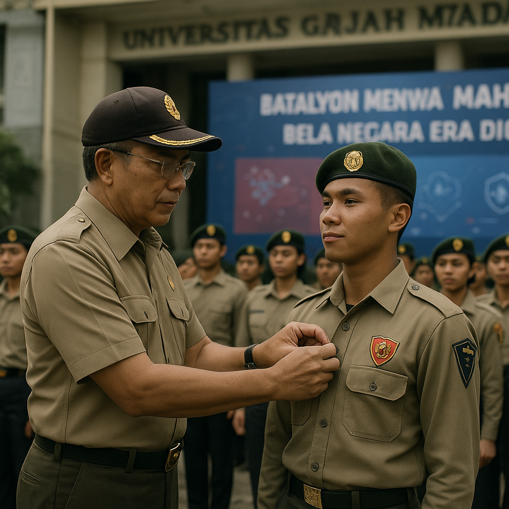 Universitas Gadjah Mada Kukuhkan Batalyon Menwa Mahakarya de...