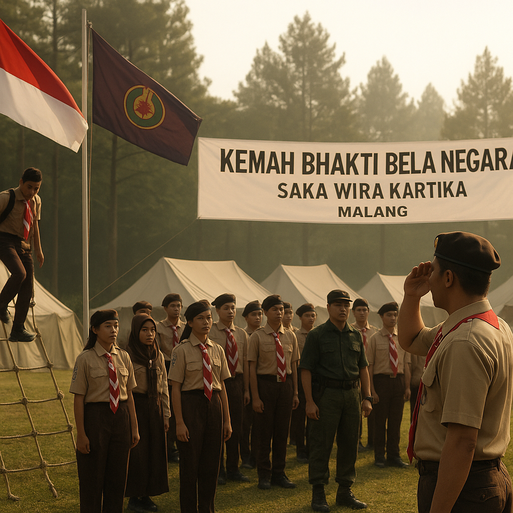 Pramuka Saka Wira Kartika Gelar Kemah Bhakti Bela Negara di...