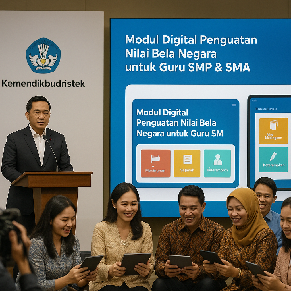 Kemendikbudristek Luncurkan Modul Digital Bela Negara untuk...