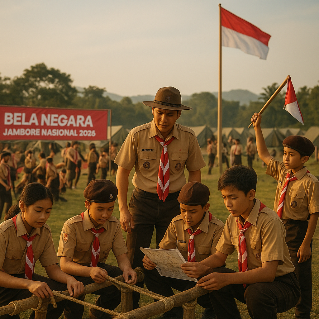 Kegiatan Pramuka Integrasikan Materi Bela Negara di Jambore...