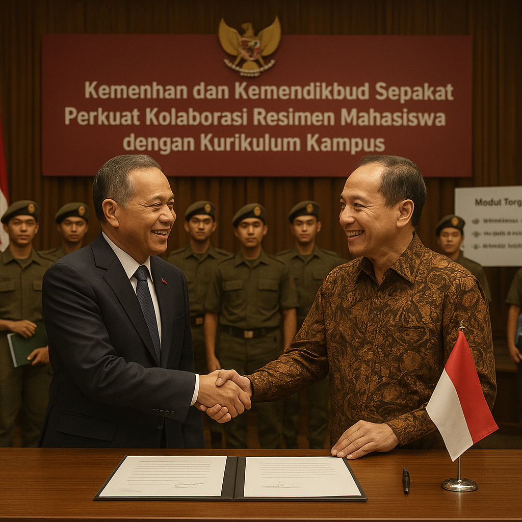 Kemenhan dan Kemendikbud Sepakat Perkuat Kolaborasi Resimen...