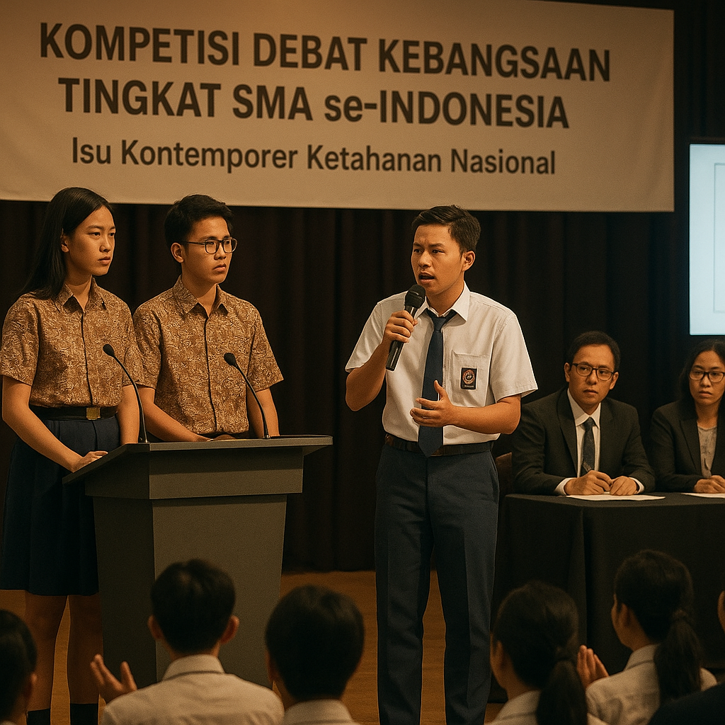 Kompetisi Debat Kebangsaan Tingkat SMA se-Indonesia Bahas Is...