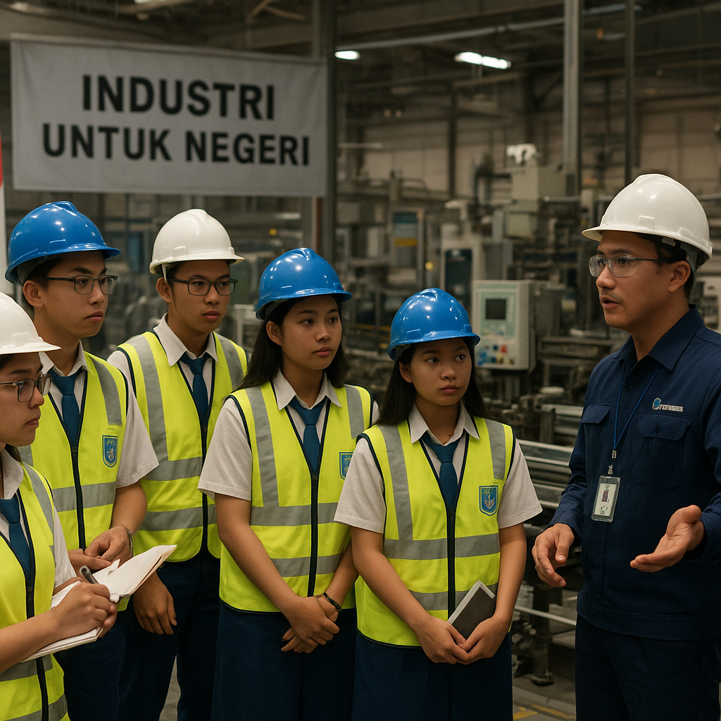 Kunjungan Edukatif Siswa SMK ke Pabrik Strategis dalam Progr...