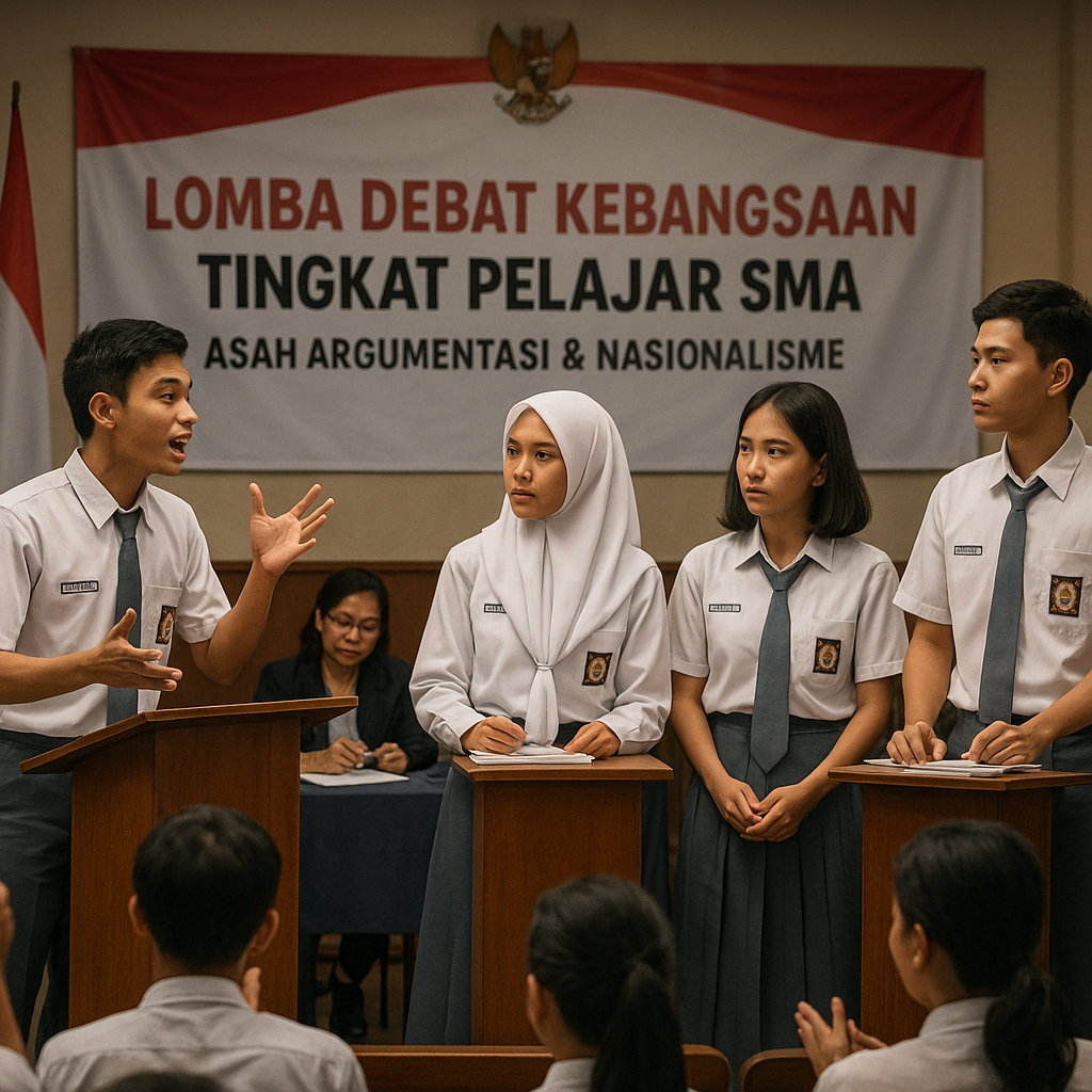 Lomba Debat Kebangsaan Tingkat Pelajar SMA Digelar untuk Asa...