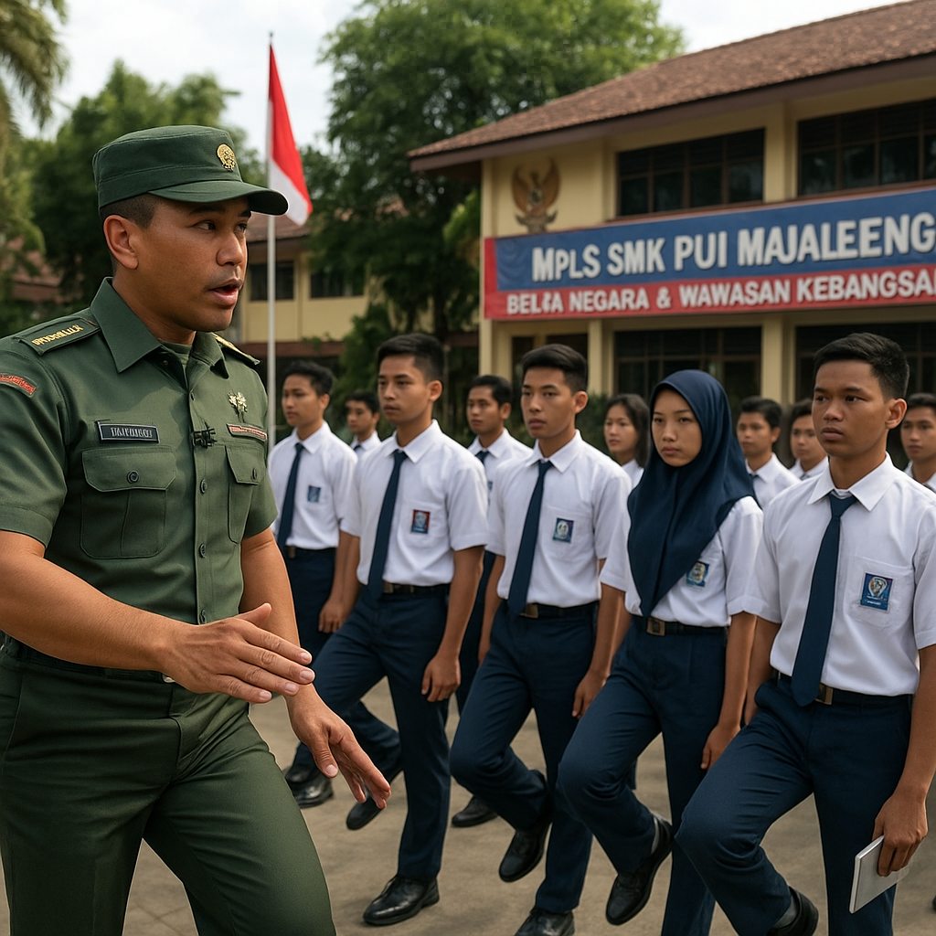 Tanamkan Jiwa Nasionalisme Sejak Dini, Danramil Majalengka B...
