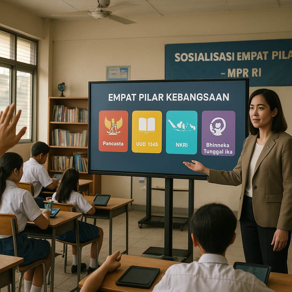 Sosialisasi Empat Pilar Kebangsaan MPR RI Masuk ke Sekolah l...