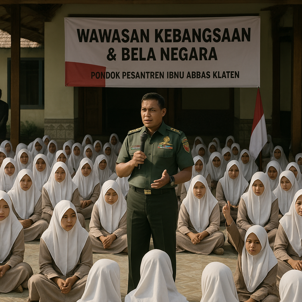 Danramil Klaten Utara Tanamkan Wawasan Kebangsaan dan Bela N...
