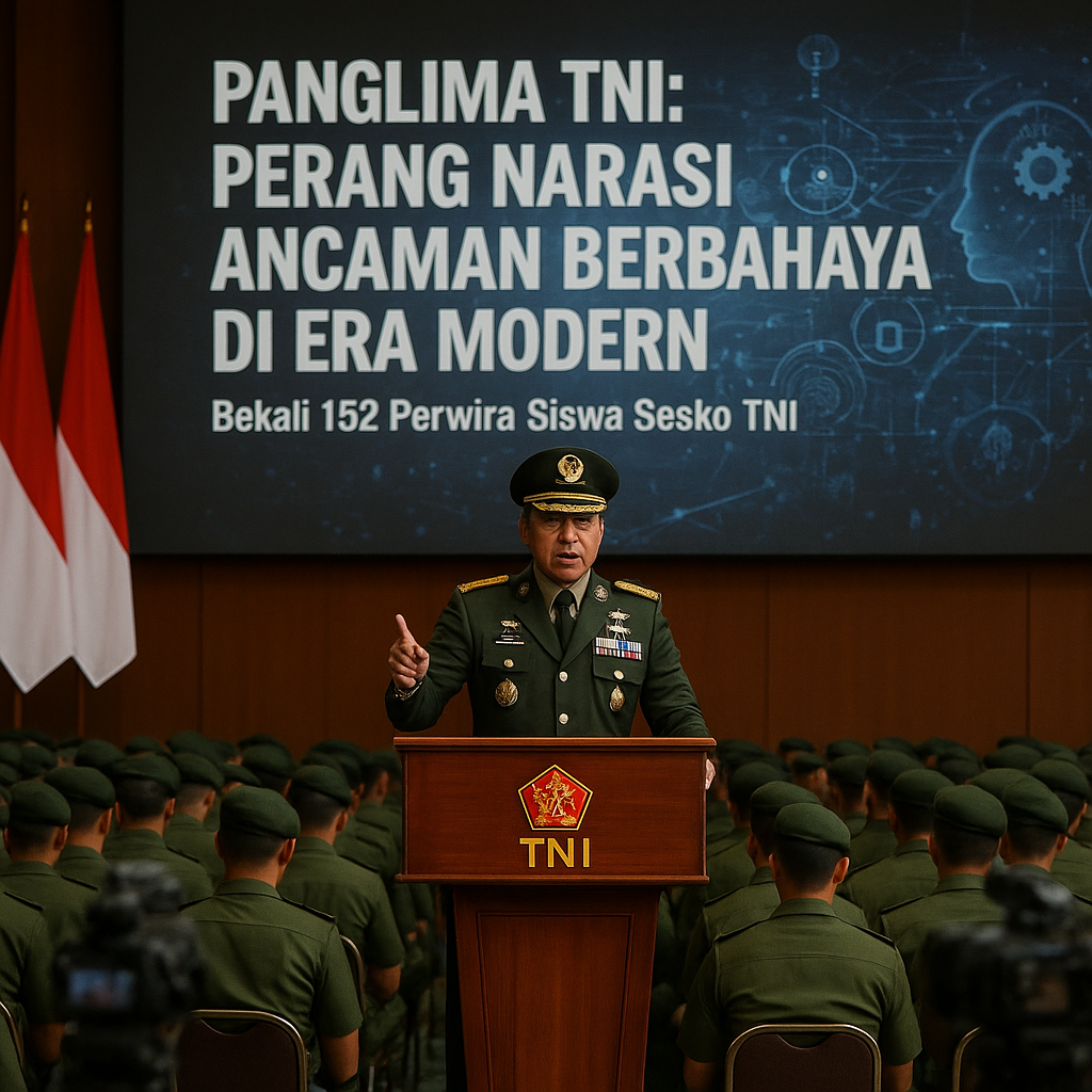 Panglima TNI: Perang Narasi Ancaman Berbahaya di Era Modern,...