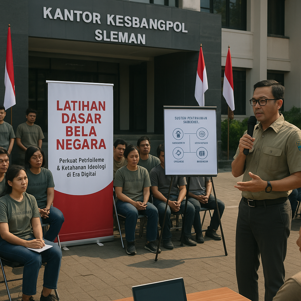 Kesbangpol Sleman Adakan Latihan Bela Negara untuk Perkuat P...