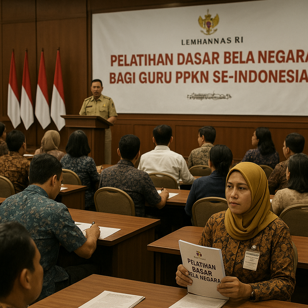 Pelatihan Dasar Bela Negara bagi Guru PPKn Se-Indonesia