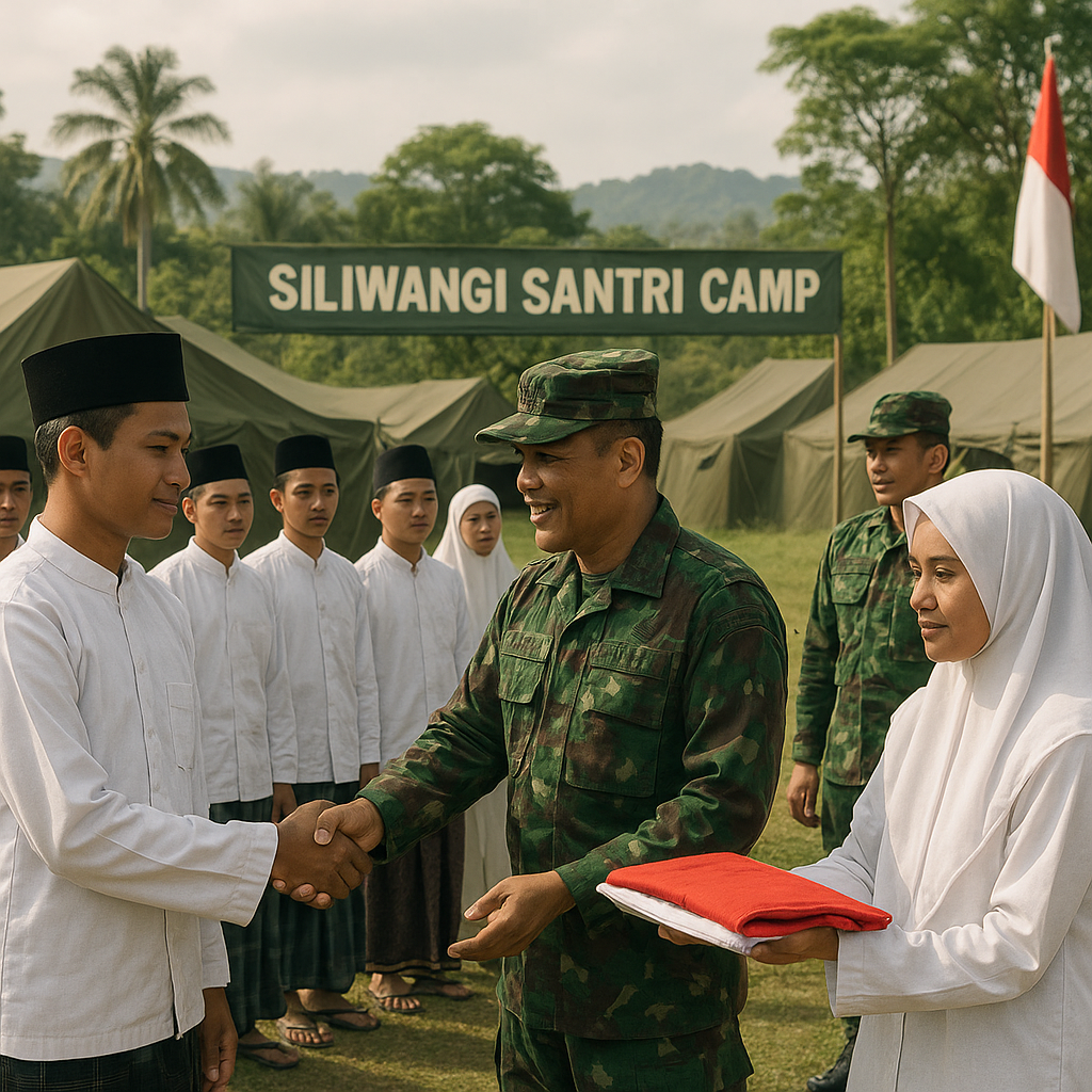 Siliwangi Santri Camp Perkuat Karakter Nasionalisme Santri J...