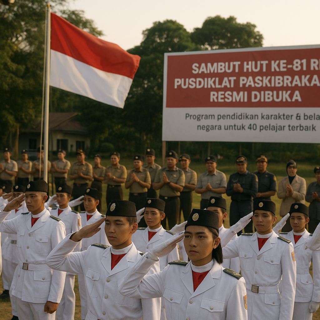 Sambut HUT ke-81 RI, Pusdiklat Paskibraka Kaltim 2026 Resmi...
