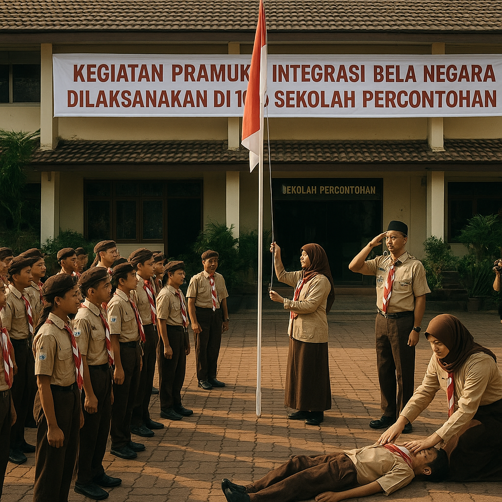 Kegiatan Pramuka Integrasi Bela Negara Dilaksanakan di 100 S...