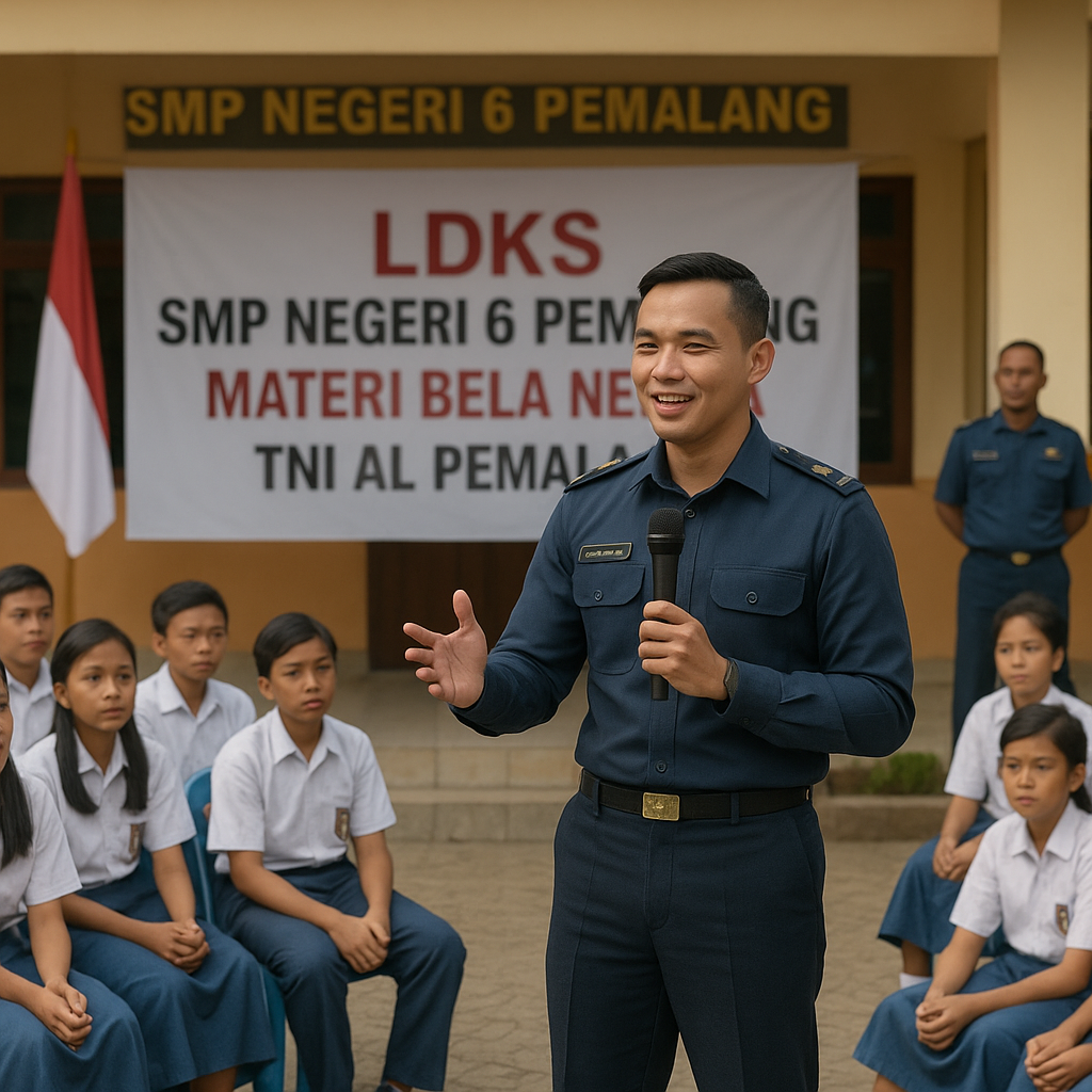 Tumbuhkan Rasa Nasionalisme, TNI AL Pemalang Berikan Materi...